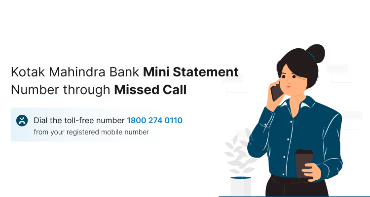 Kotak Mahindra Bank Mini Statement Number through Missed Call